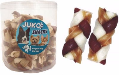 Splétaný copánek Kuřecí JUKO Snacks (40 ks)
