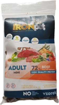 Vzorek IRONpet Dog Mini Adult Beef (Hovězí) 70 g