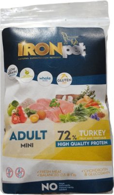Vzorek IRONpet Dog Adult Mini Turkey (Krocan) 70 g