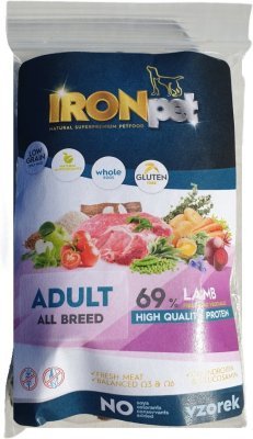 Vzorek IRONpet Dog Adult All Breed Lamb (Jehněčí) 70 g
