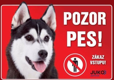 Cedulka plast HUSKY/MALAMUT