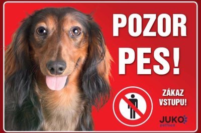 Cedulka plast JEZEVČÍK dlouhosrstý hnědý