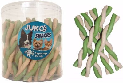 Jerky tyčinka kroucená Vanilka & mint JUKO Snacks (50 ks)