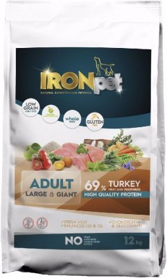 IRONpet Dog Adult Large & Giant Turkey (Krocan) 12 kg