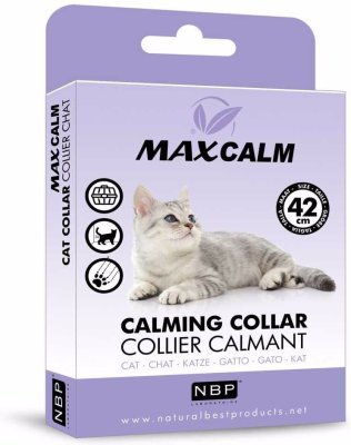 Max Calm Collar Cat zklidňující obojek proti stresu Kočka
