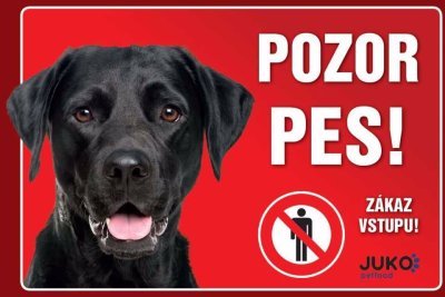 Cedulka plast LABRADOR černý