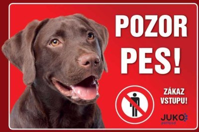 Cedulka plast LABRADOR hnědý