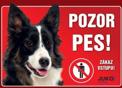 Cedulka plast BORDER KOLIE