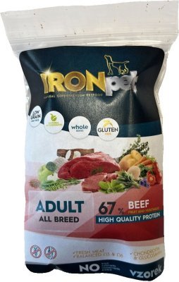 Vzorek IRONpet Dog Adult All Breed Beef (Hovězí) 70 g