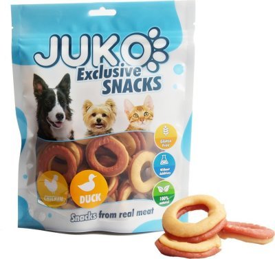 Chicken & Duck Doughnuts JUKO Snacks 250 g