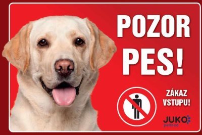 Cedulka plast LABRADOR žlutý
