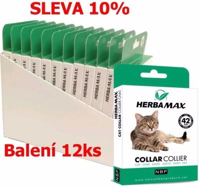 Herba Max Collar Cat repelentní obojek, pes 42 cm (12 ks) SLEVA 10 %