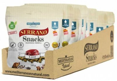 Serrano Snack Dog Liver 100 g (12 ks)