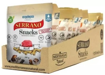 Serrano Snack Dog Beef 100 g (12 ks)