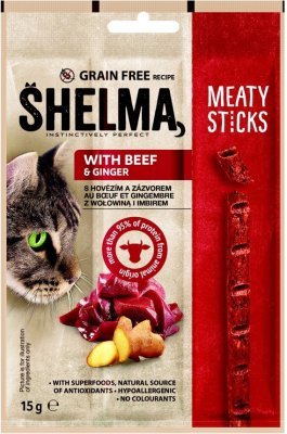 Shelma Sticks s hovězím a zázvorem GF 15 g