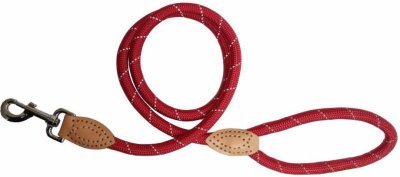 Vodítko lano s kůží reflexní 120 cm