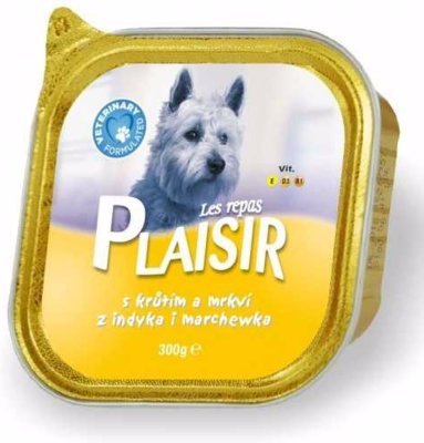 Plaisir Dog krůtí, vanička 300 g