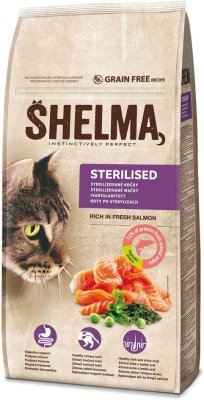 SHELMA Cat Sterilised Salmon GF 8 kg