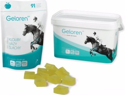Kloubní výživa kůň Geloren HA (3  x 450 g ) - jablečná