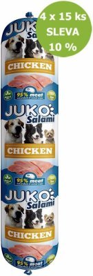 JUKO Salami Chicken (kuřecí) 1 kg, 4 x15 ks