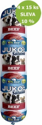 JUKO Salami Beef (hovězí) 1 kg, 4 x15 ks