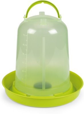 Klobouková napáječka pro drůbež, zelená 10 l