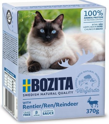 Bozita Cat kousky v omáčce se sobím masem, tetrapak 370 g