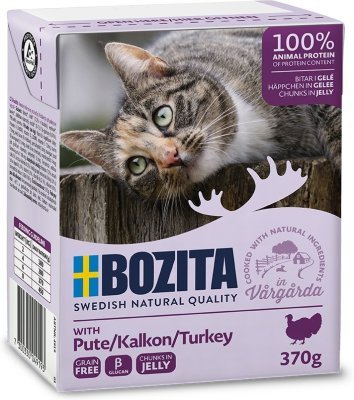 Bozita Cat kousky v želé s krůtím, tetrapak 370 g