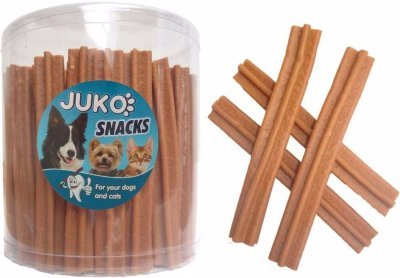 Jerky kříž Slanina JUKO Snacks 12,5 cm (50 ks)