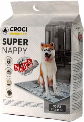 Návyková podložka Super Nappy Noviny 84 x 57 cm (30 ks)