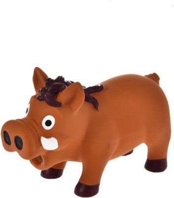 Hračka pes - divočák se zvukem latex 14,5 cm