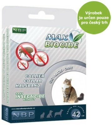 Max Biocide Collar Cat repelentní obojek, kočka 42 cm !CZ!