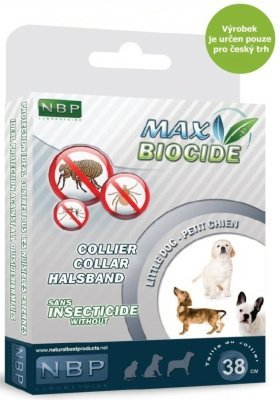 Max Biocide Collar Dog repelentní obojek, pes 38 cm !CZ!