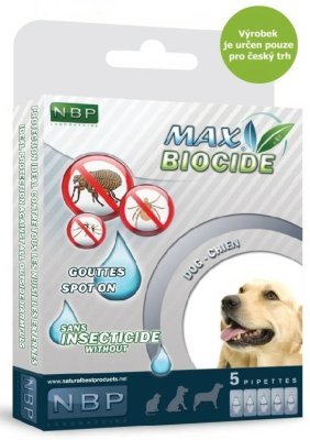 Max Biocide Spot-on Dog repelentní kapsle, pes 5 x 1 ml !CZ!