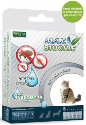 Max Biocide Spot-on Cat repelentní kapsle, kočka 5 x 1 ml !CZ!