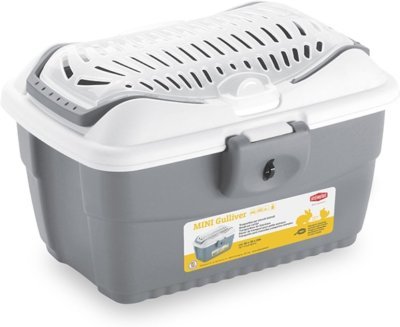 Přepravka hlodavec Mini Gulliver, šedá