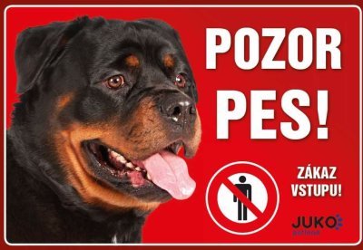 Cedulka plast ROTVAJLER