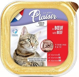 Plaisir Cat hovězí, vanička 100 g