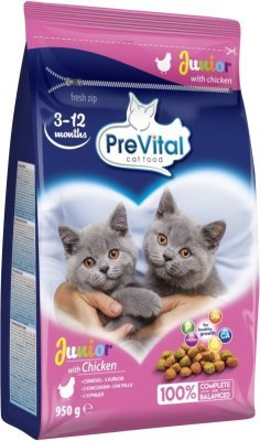 PreVital kočka junior kuřecí (3 - 12 měsíců) 0,95 kg