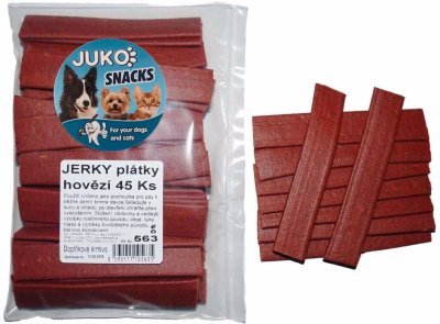 Jerky plátky Hovězí JUKO Snacks (45 ks)
