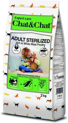 Chat & Chat Expert Adult Sterilized s drůbežím masem 2 kg