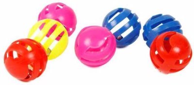 Set balónků pro kočky s rolničkou 3 cm (7 ks)
