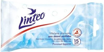 Linteo vlhčené ubrousky pro denní potřebu 15ks
