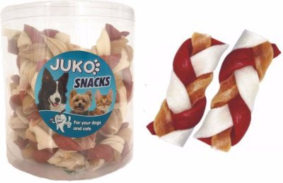 Splétaný copánek Hovězí JUKO Snacks (40 ks)