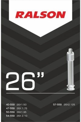Duše Ralson 26" x 1.75–2.125 (47/57-559) – DV 22 mm