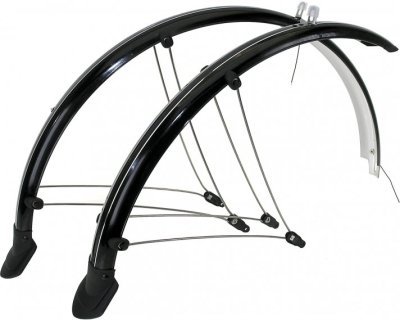 Blatníky M-Wave 28" šíře 45mm + dynamo kabely černé servisní balení