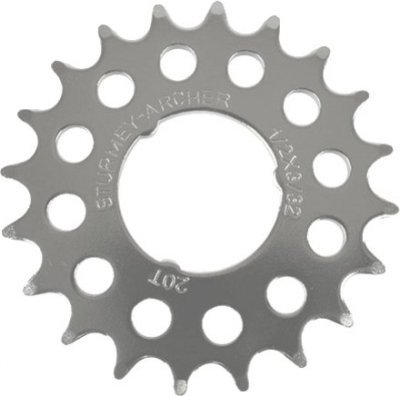 Pastorek Sturmey-Archer 21z 3/32" pro 2/3/5r stříb.