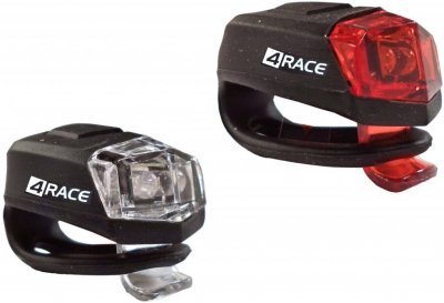 Blikačka přední+zadní 4RACE ls02 silicon černé