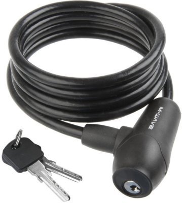 Zámek  M-Wave 8x1500mm silikonový černý
