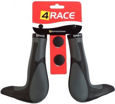 Gripy+rohy 4RACE černo-šedé